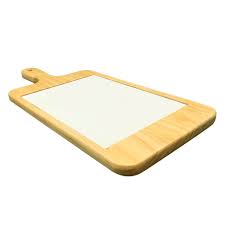 Rectangle platter plate with tile
