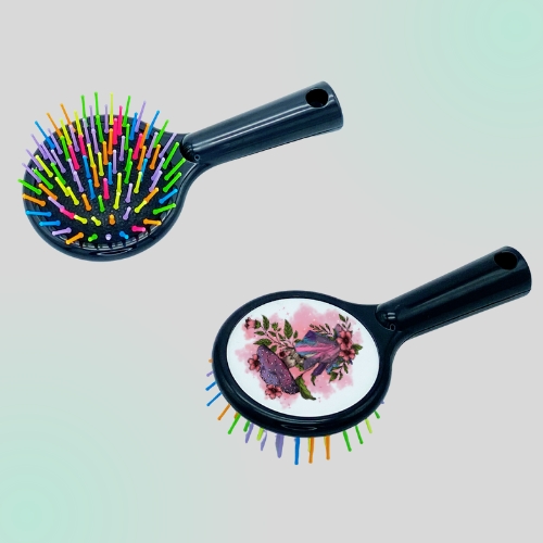 Plastic-Hair-Brush-Black Colored-Plastic