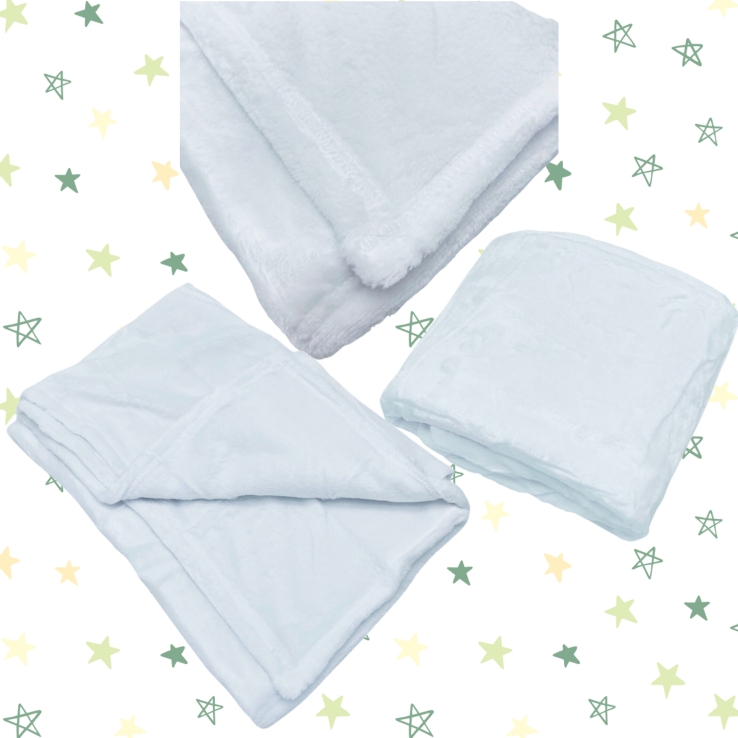 Premium White Fleece Blanket - 100cmx150cm | Luxurious Polyester Fabric
